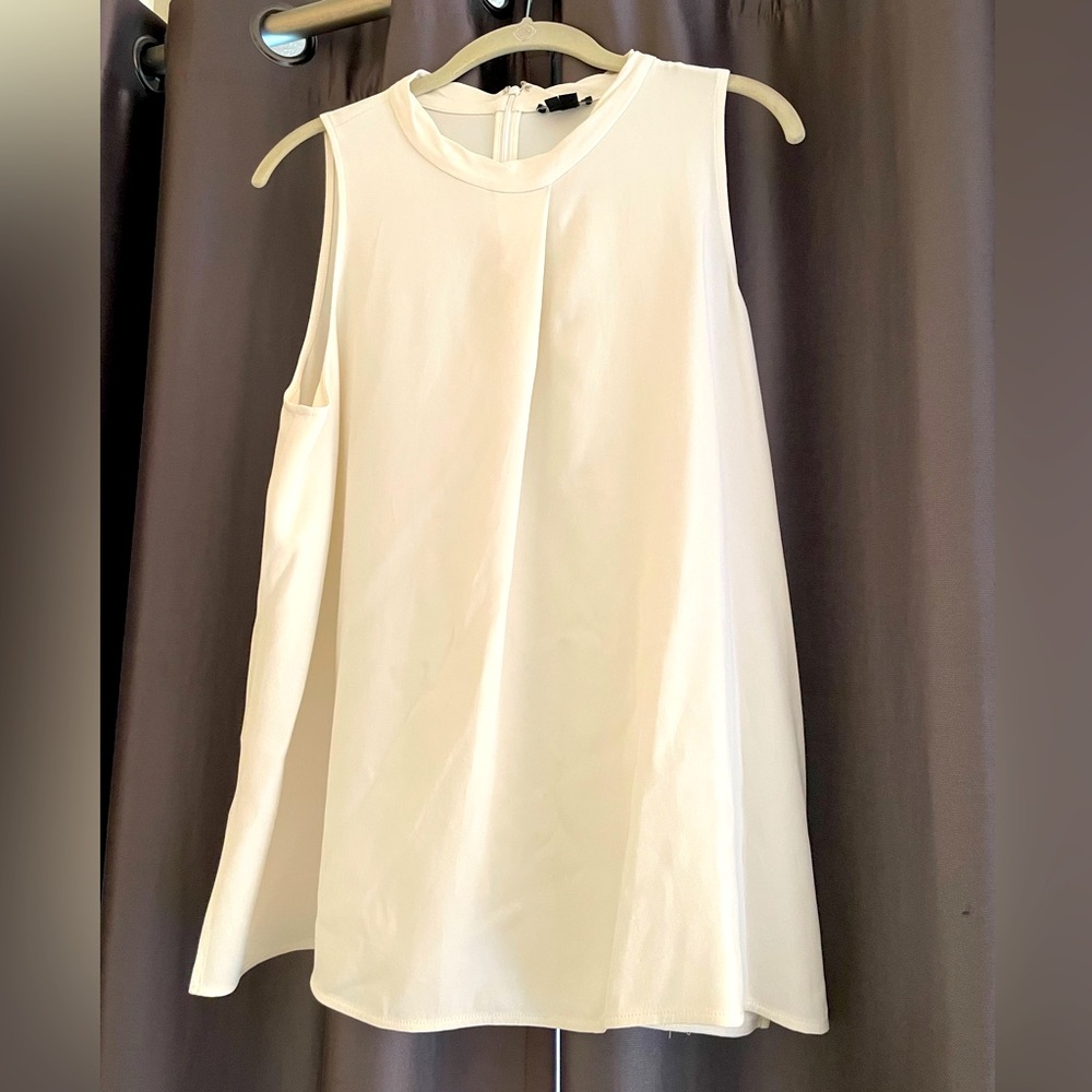 Theory White Tank Blouse